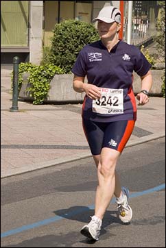 Petra Kox beim Düsseldorf-Marathon 2007